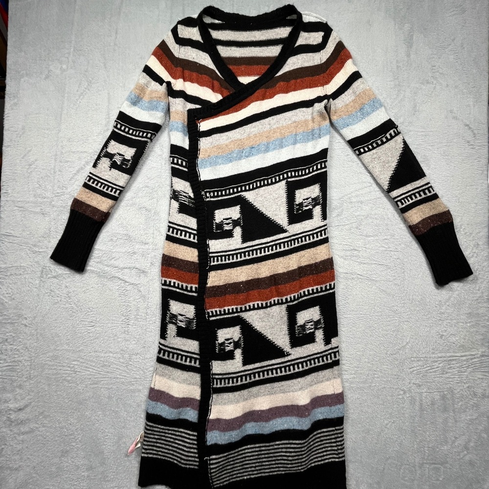 Free‎ People Duster Long Cardigan Sweater Womens Southwestern Wool Mohair S
